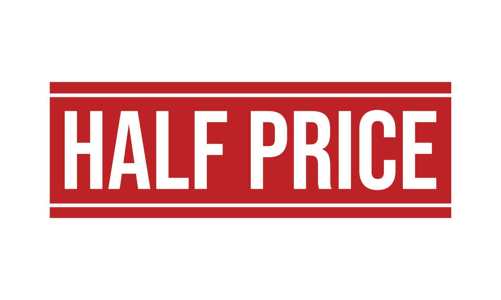 Half Price Rubber Stamp Seal Vector