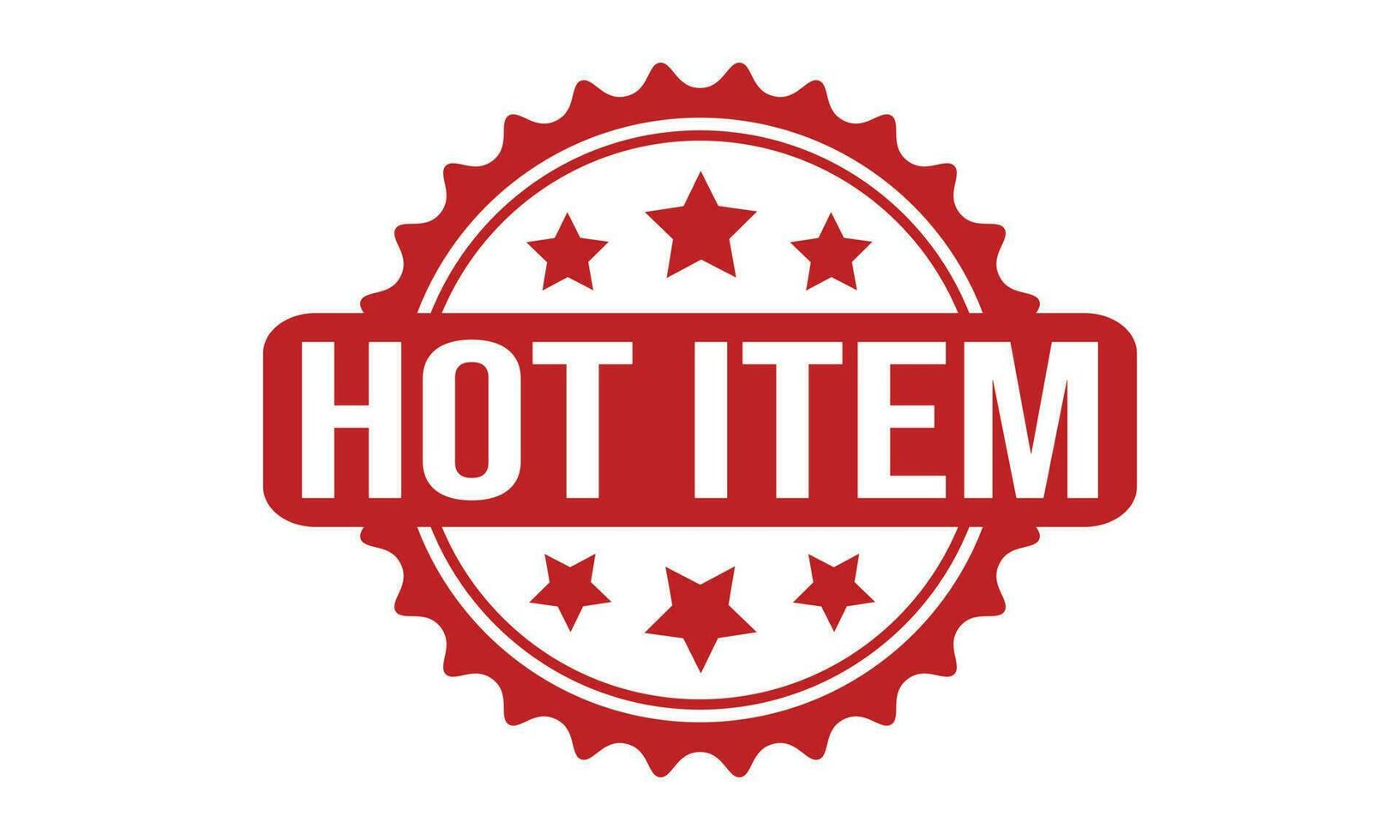Hot Item Rubber Stamp Seal Vector