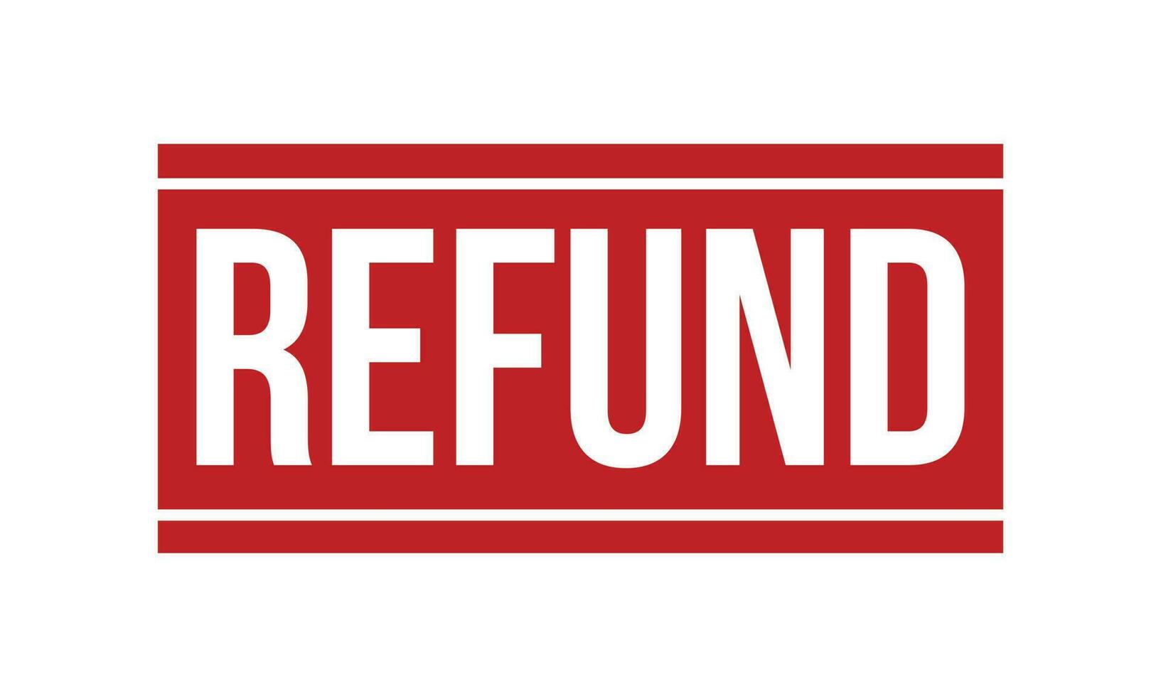 Refund Rubber Stamp Seal Vector