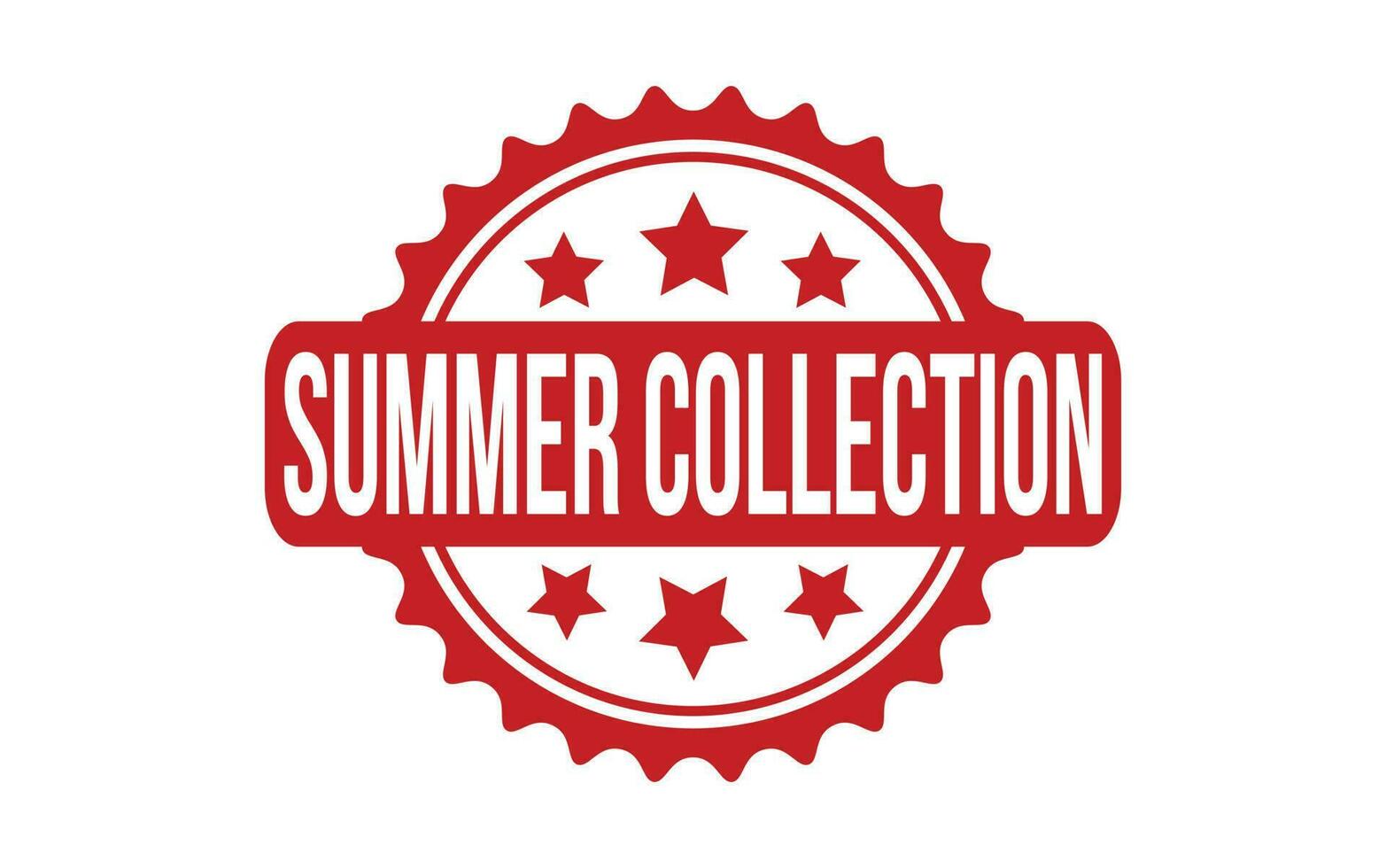Summer Collection Rubber Stamp Seal Vector