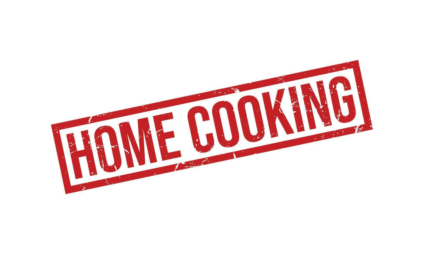 Home Cooking Rubber Stamp Seal Vector