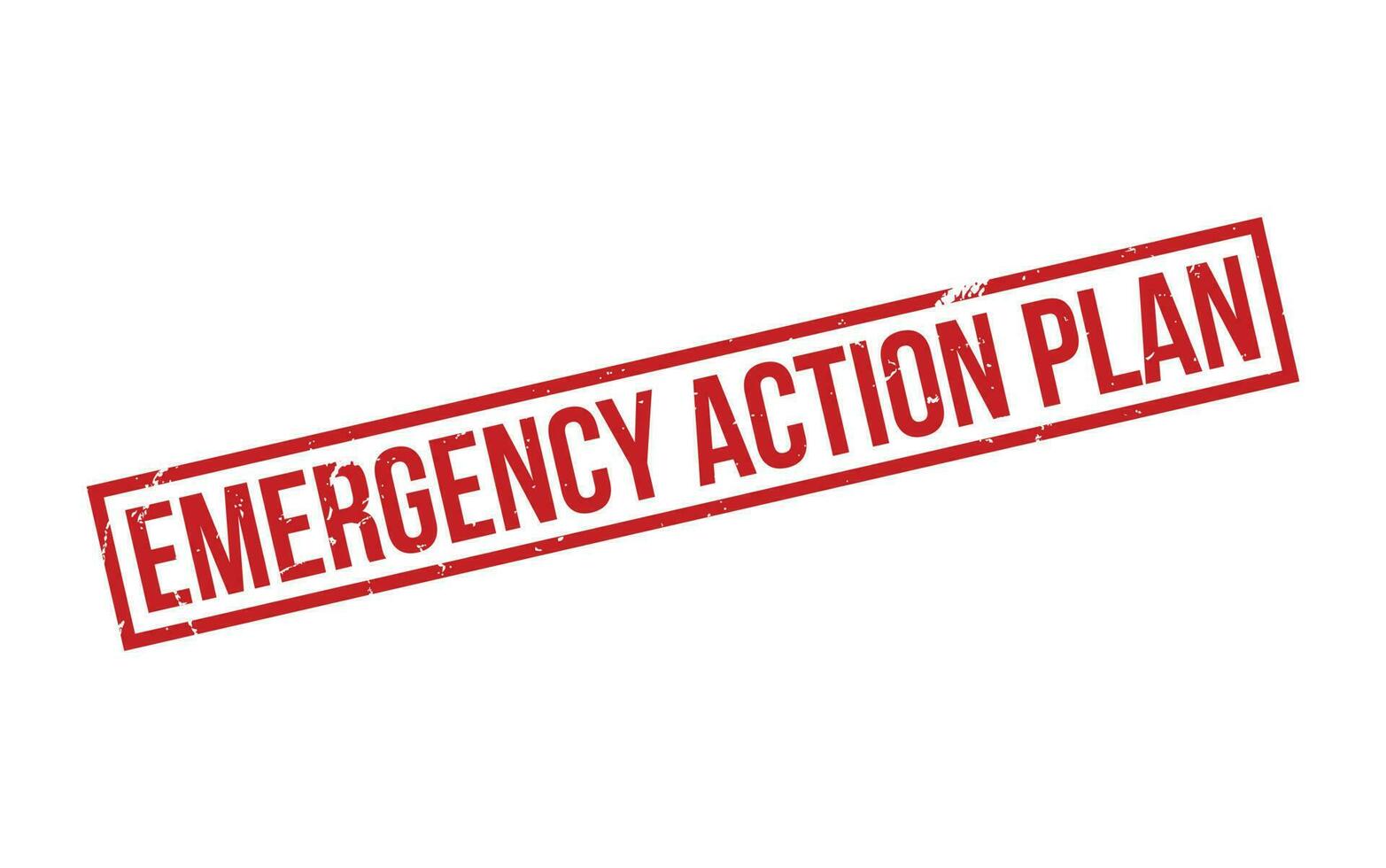 Emergency Action Plan Rubber Stamp Seal Vector
