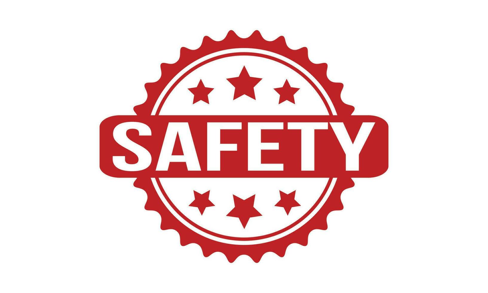 Safety Rubber Stamp Seal Vector