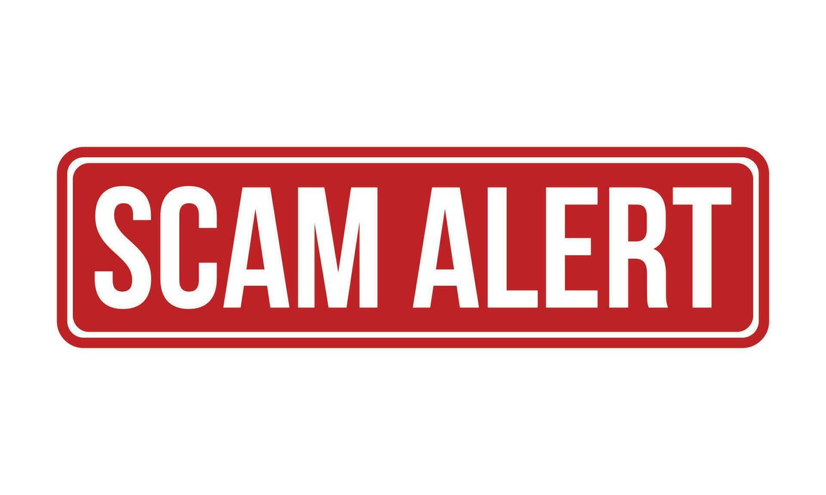 Scam Alert Rubber Stamp Seal Vector