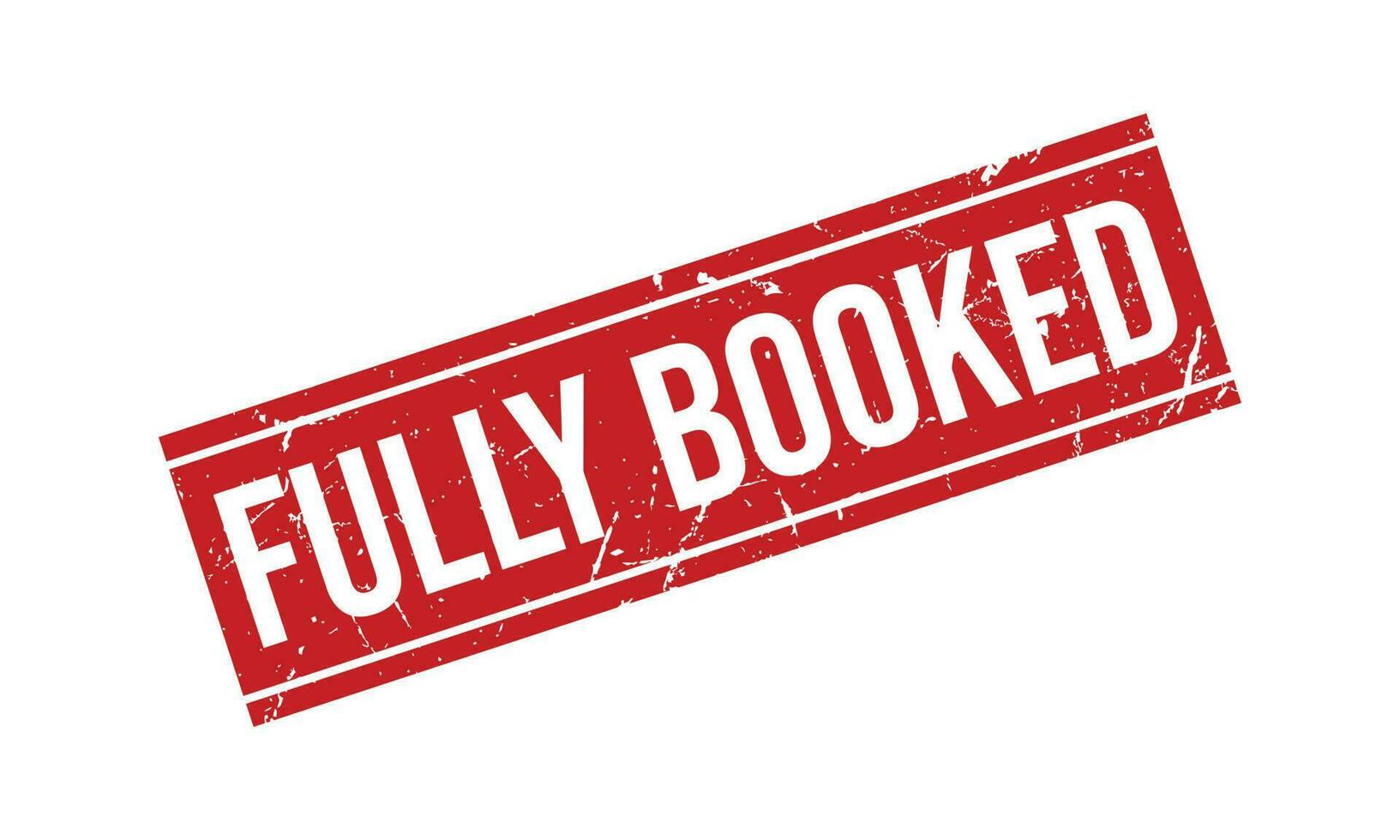Fully Booked Rubber Stamp Seal Vector