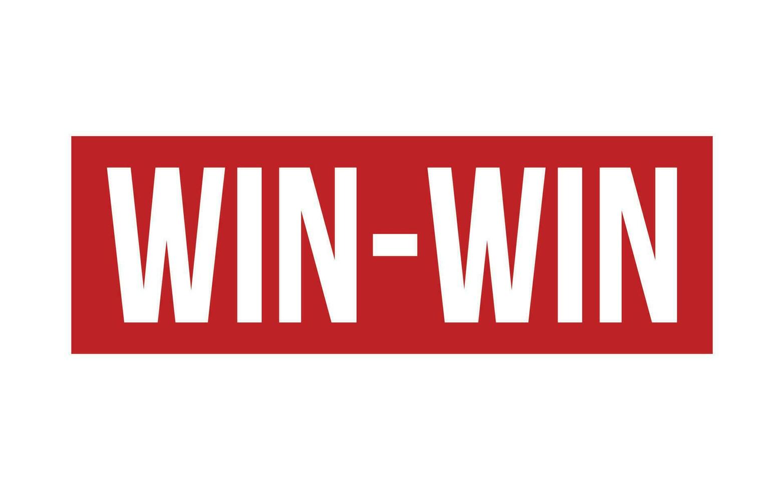 Win Win Rubber Stamp Seal Vector