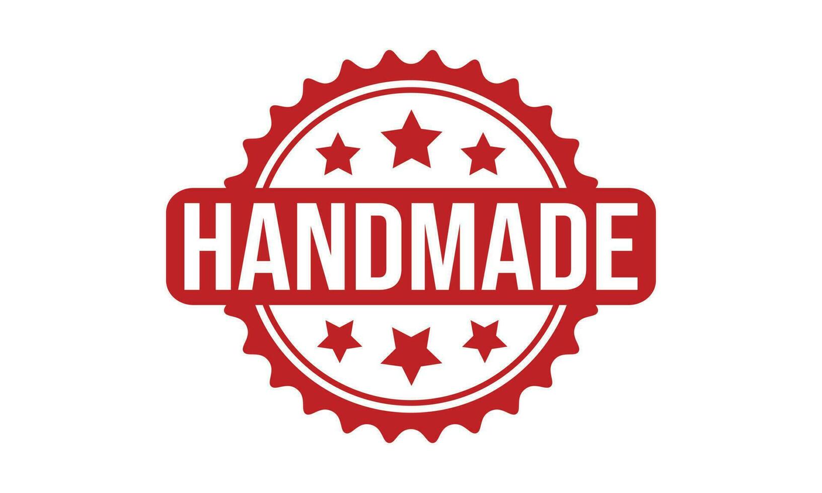 Handmade Rubber Stamp Seal Vector