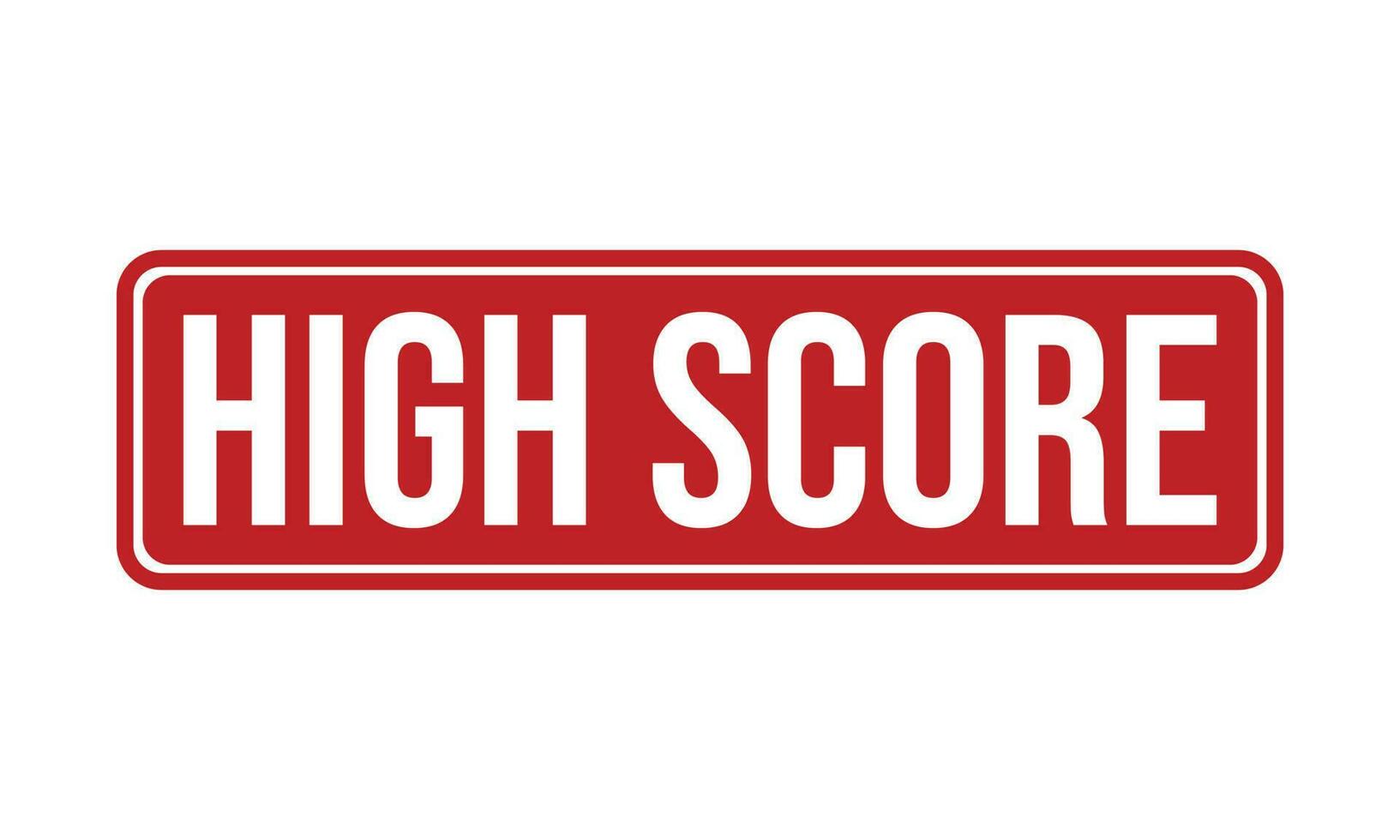 High Score Rubber Stamp Seal Vector