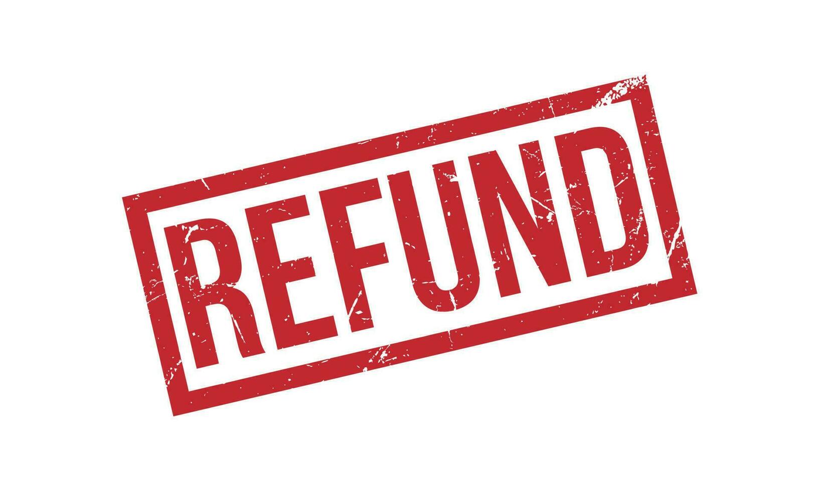 Refund Rubber Stamp Seal Vector