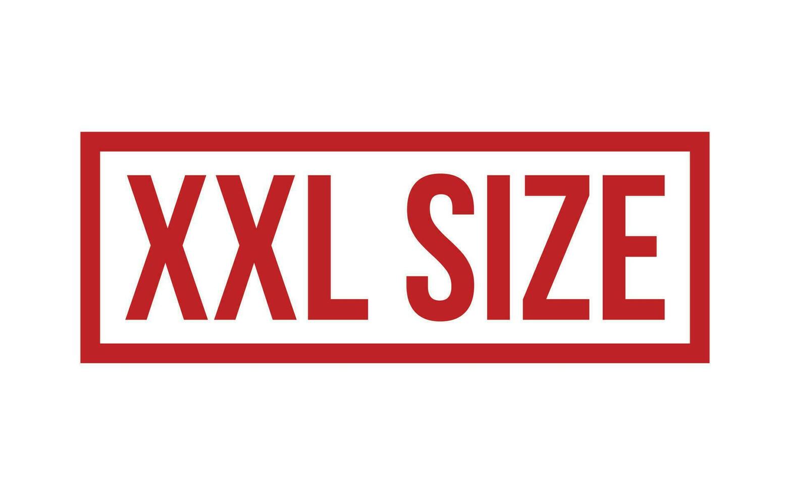 Red XXL Size Rubber Stamp Seal Vector
