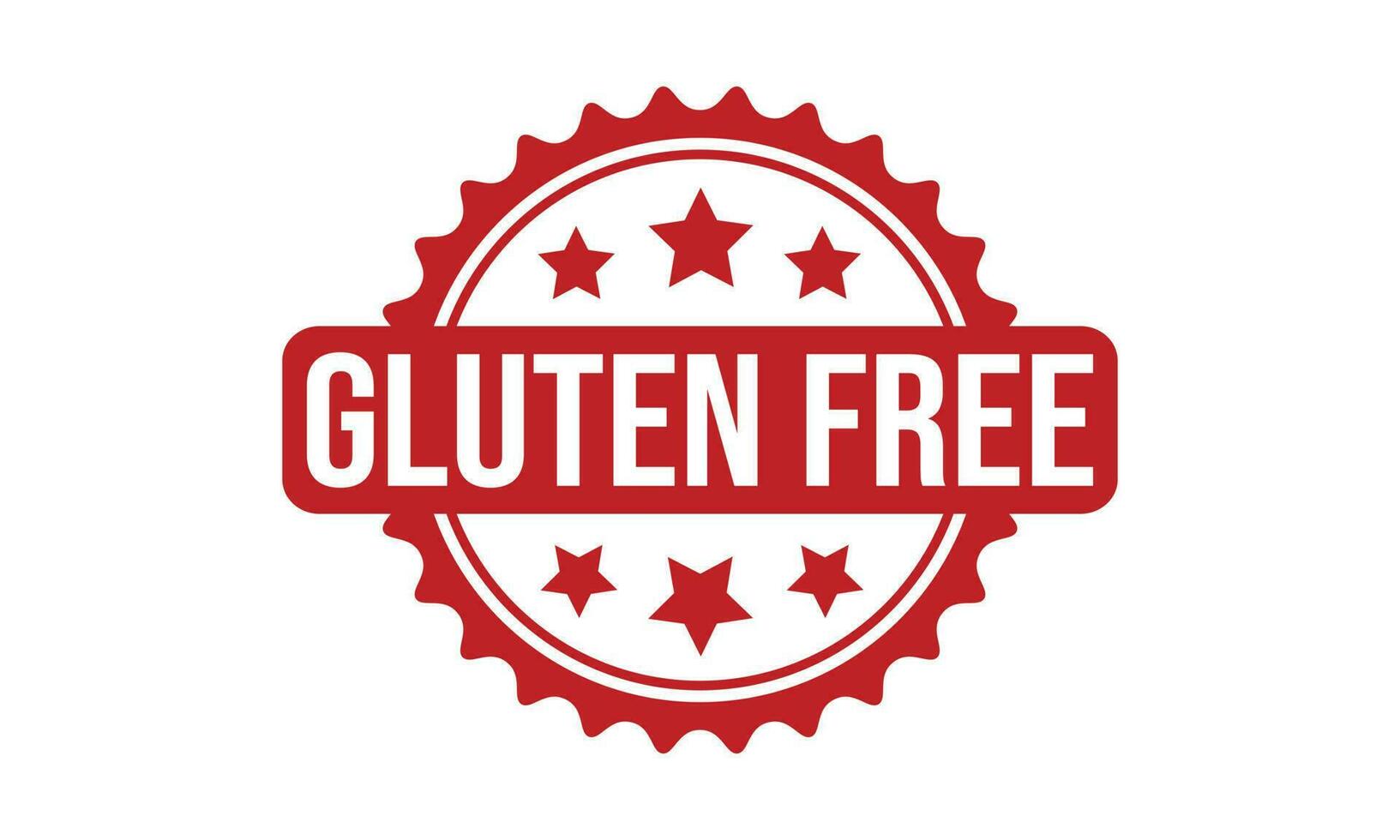 gluten gratis caucho sello sello vector