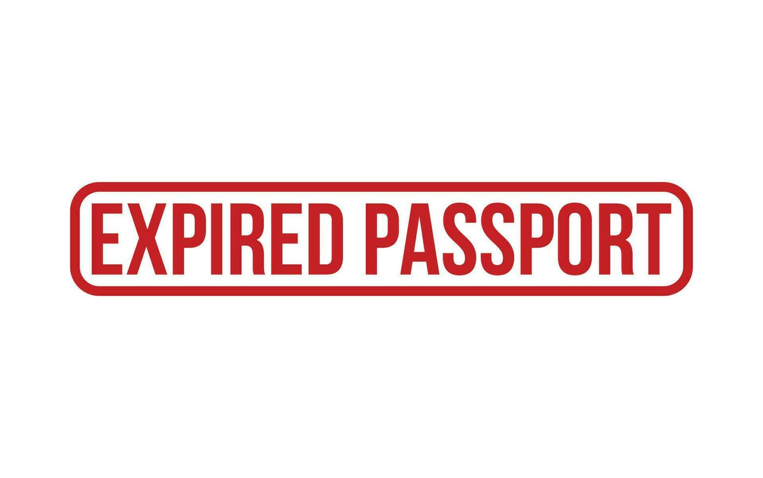 Expired Passport Rubber Stamp Seal Vector