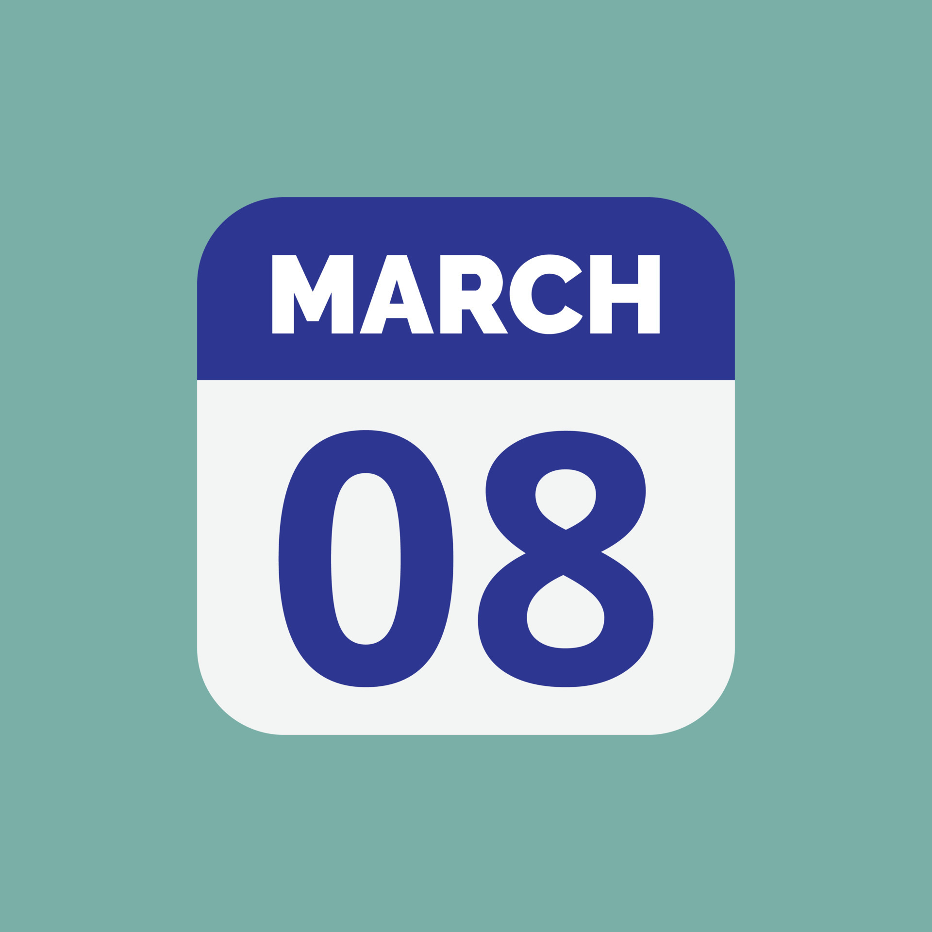 March 8 Calendar Date 23393296 Vector Art at Vecteezy March 8 Calendar Date 23393296 Vector Art at Vecteezy