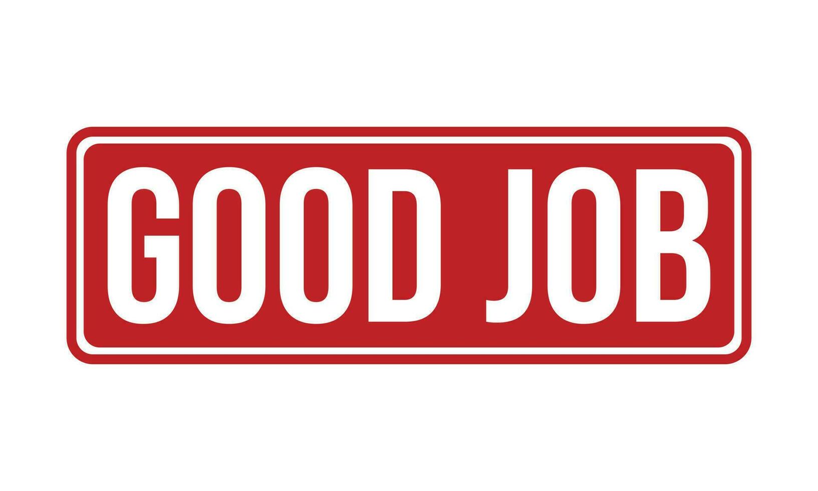 Good Job Rubber Stamp Seal Vector