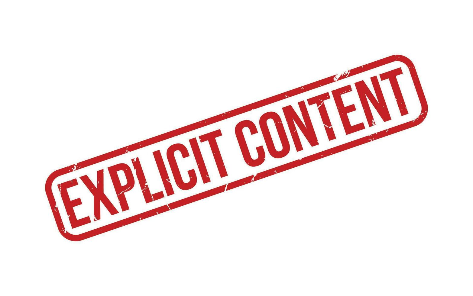 Explicit Content Rubber Stamp Seal Vector