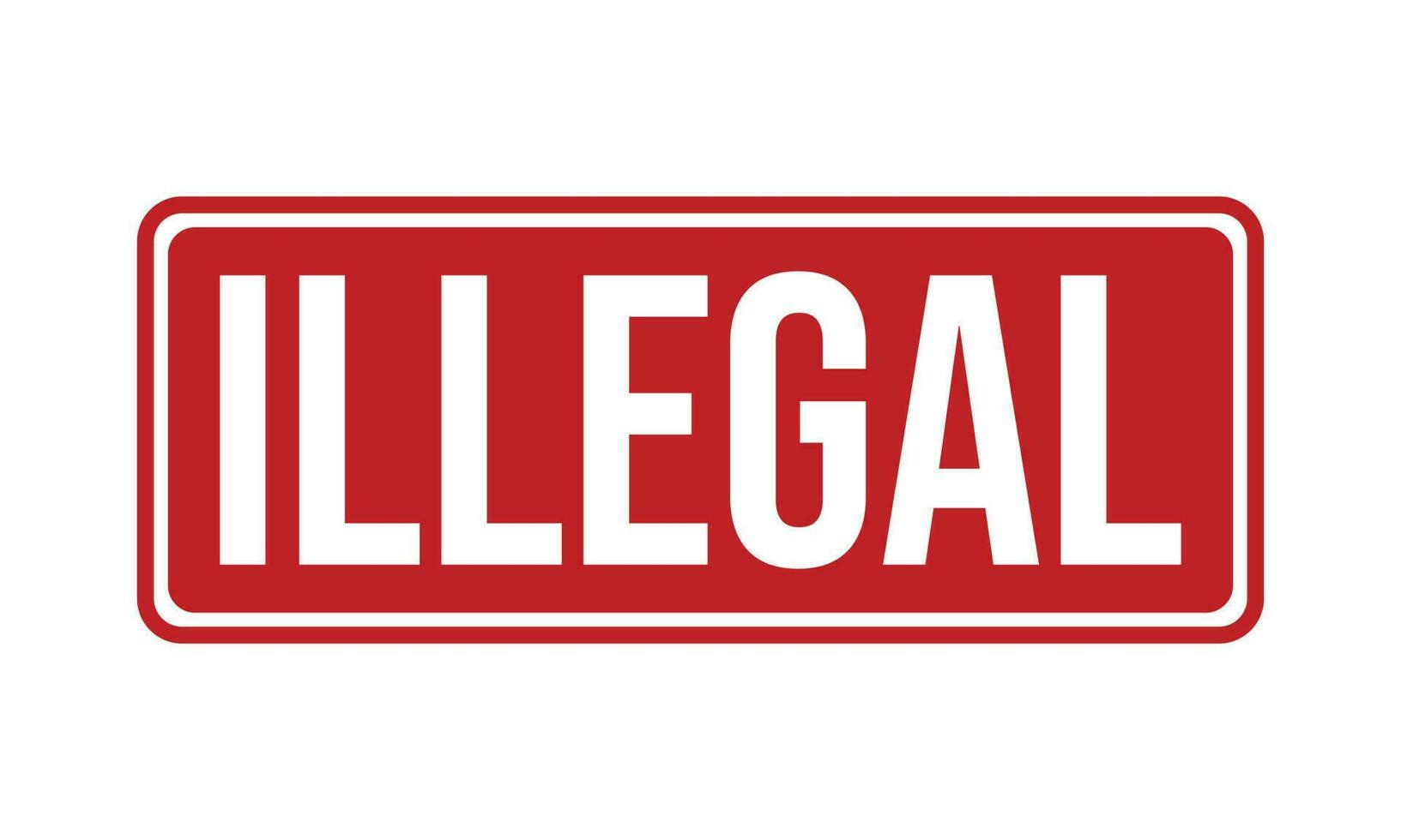 Illegal Rubber Stamp Seal Vector