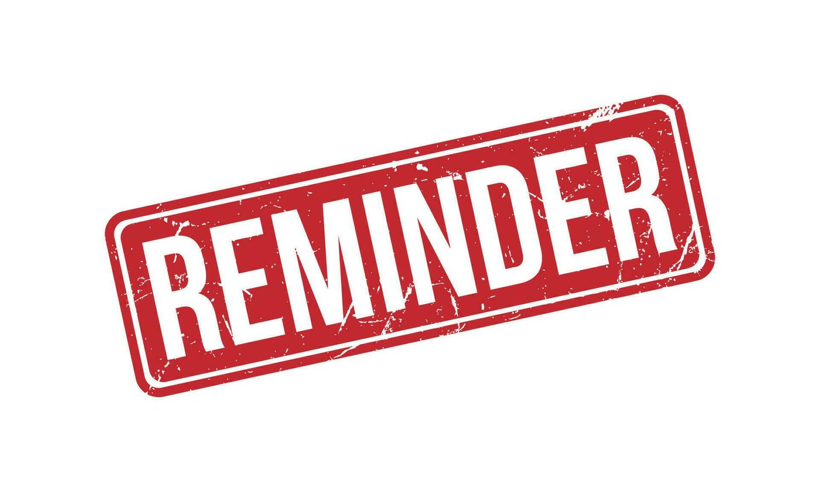 Reminder Rubber Stamp Seal Vector