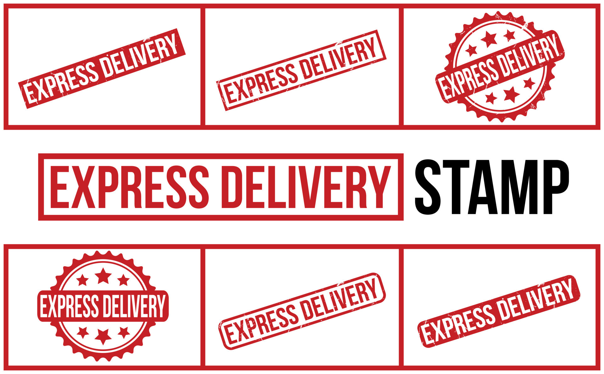 Express Delivery Rubber Stamp Set Vector 23393448 Vector Art at Vecteezy