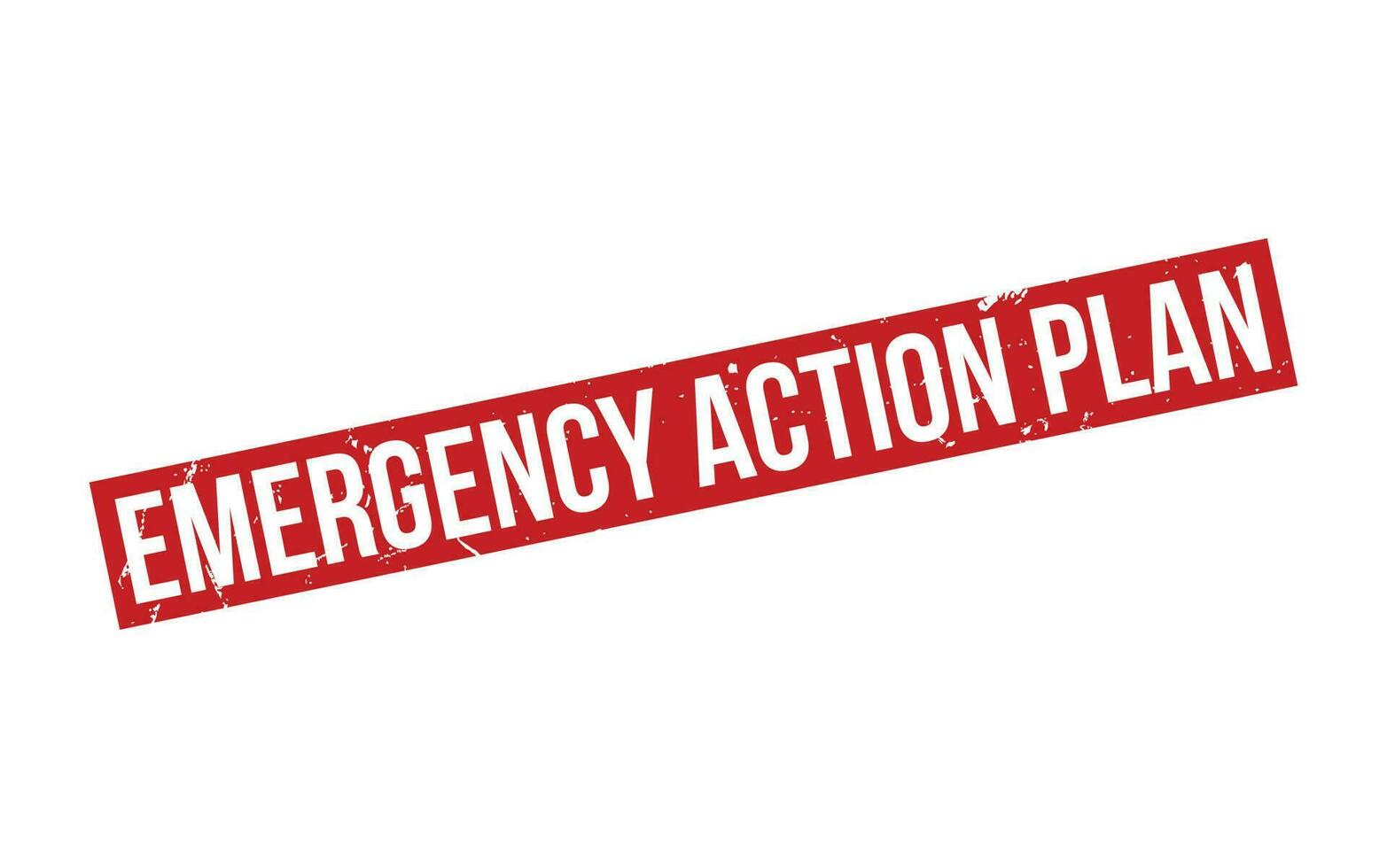 Emergency Action Plan Rubber Stamp Seal Vector