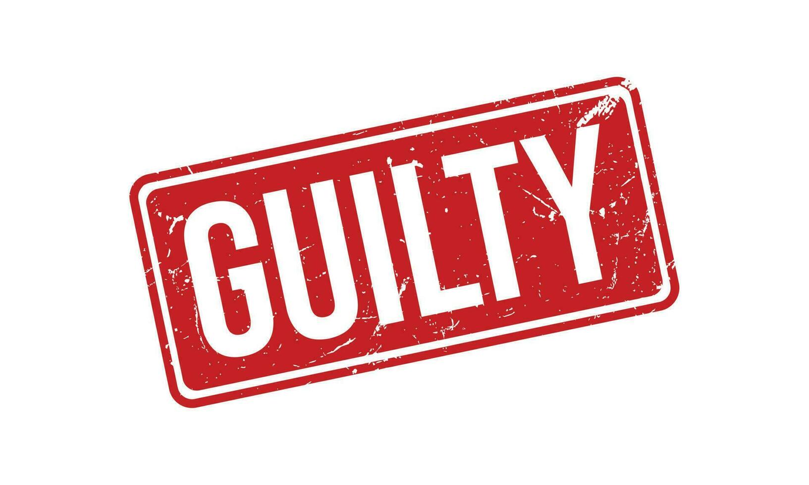 Guilty Rubber Stamp Seal Vector