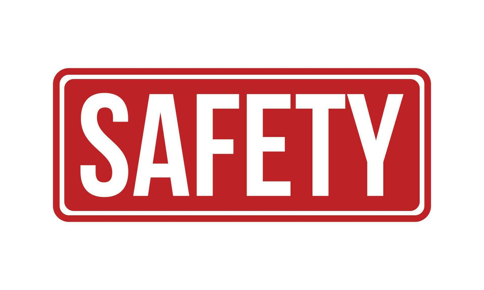 Safety Rubber Stamp Seal Vector