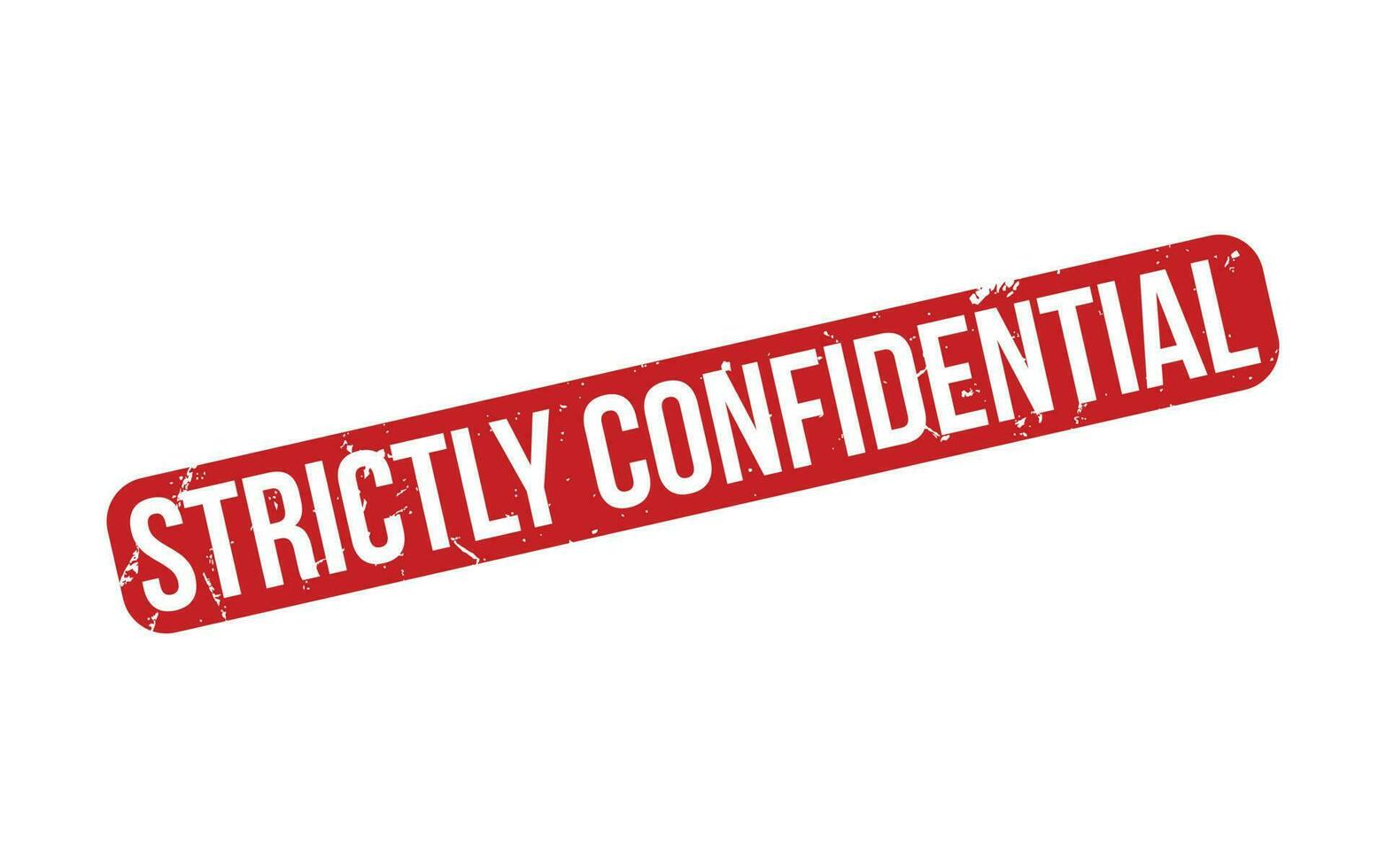 Strictly Confidential Rubber Stamp Seal Vector