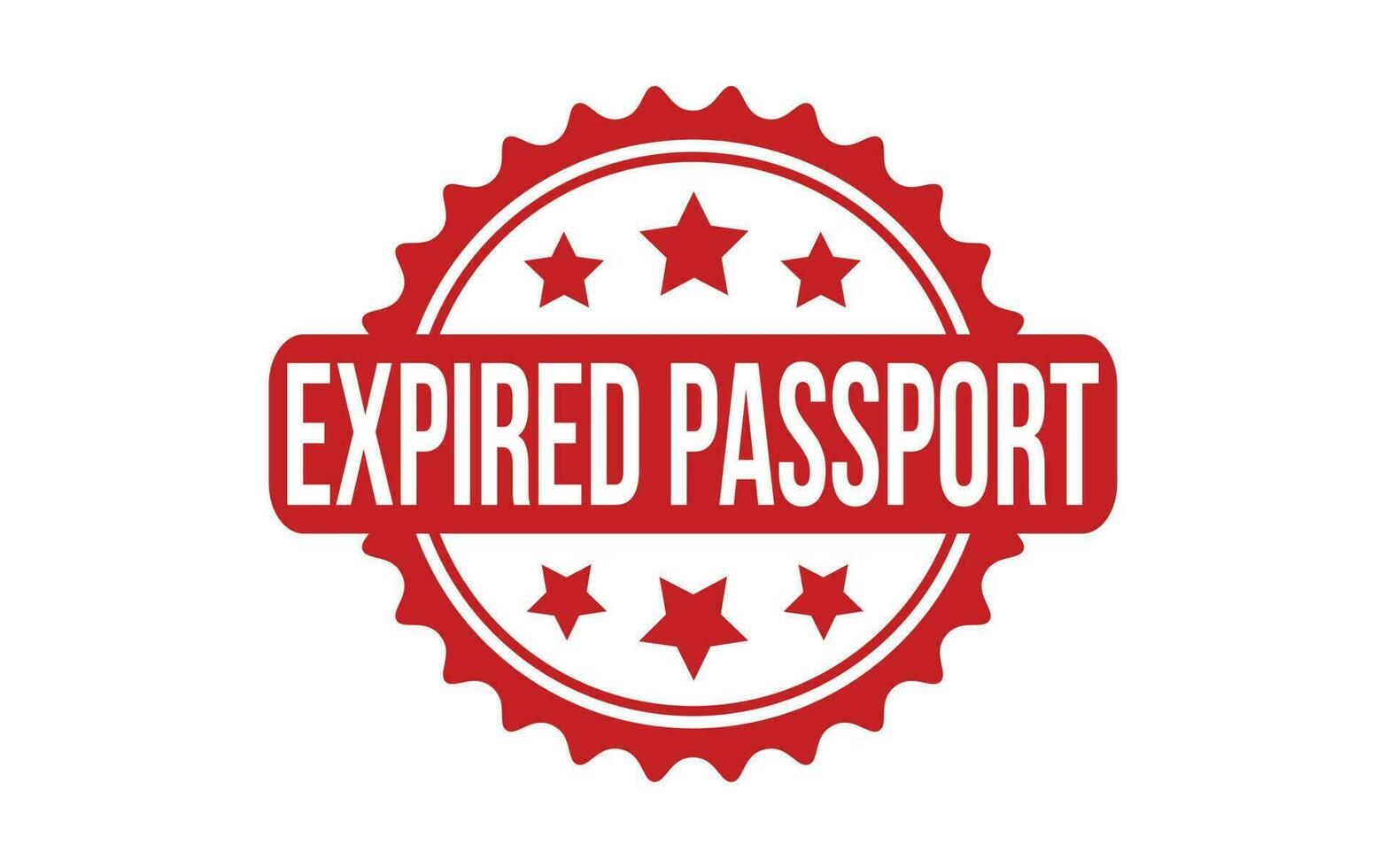 Expired Passport Rubber Stamp Seal Vector