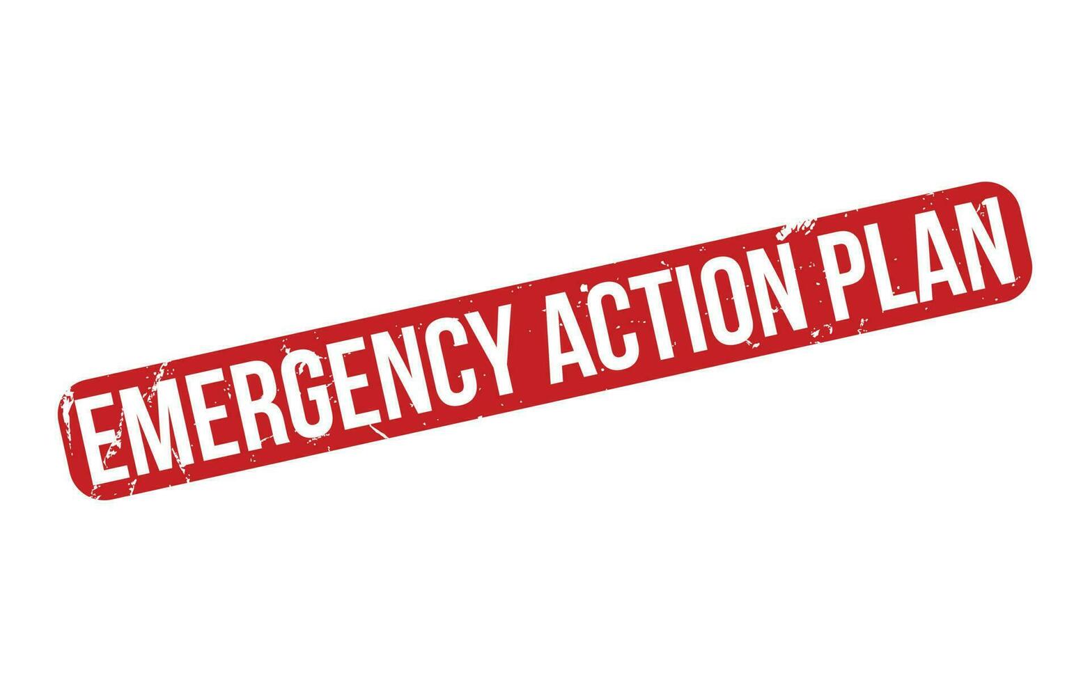 Emergency Action Plan rubber grunge stamp seal vector