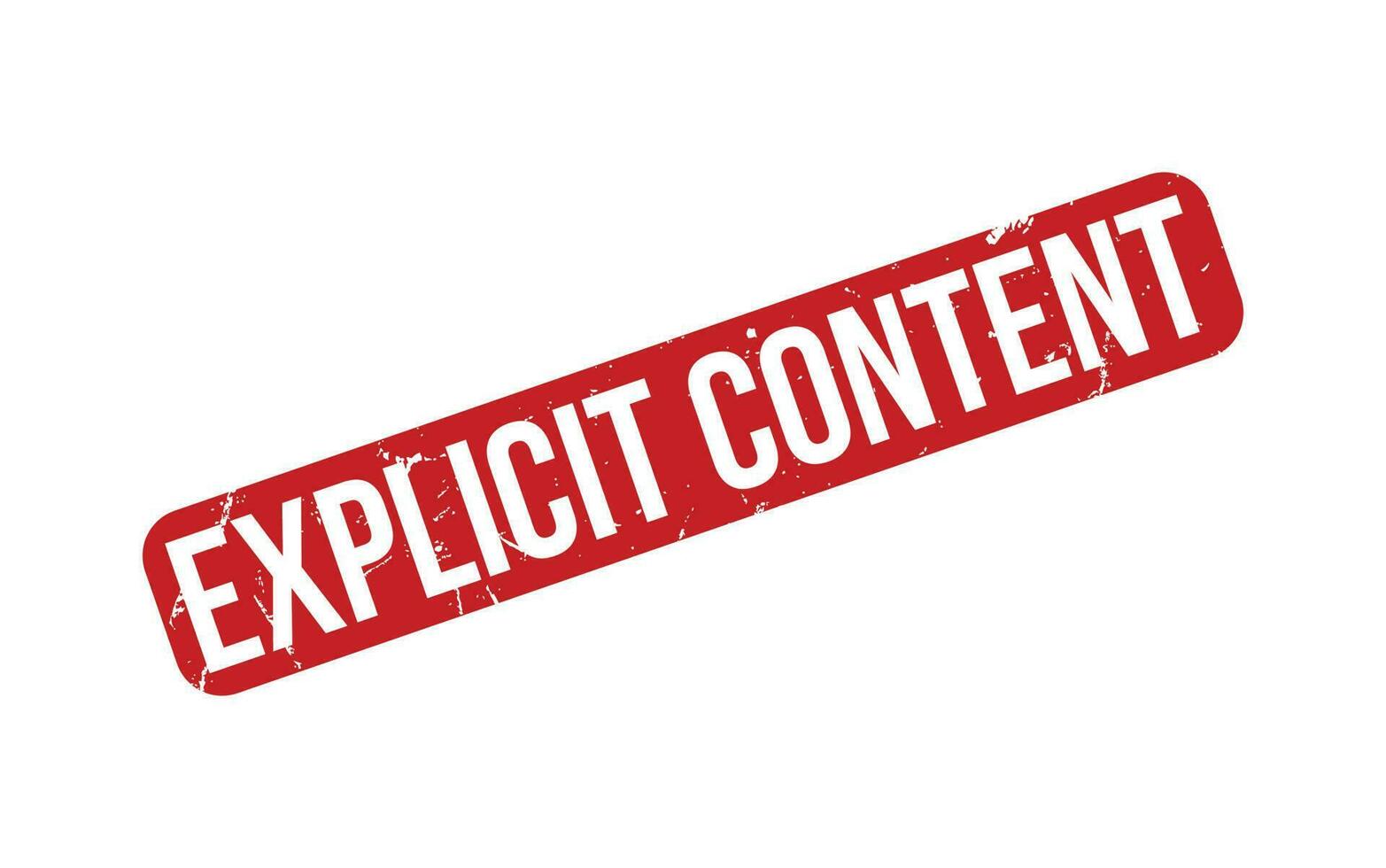 Explicit Content Rubber Stamp Seal Vector
