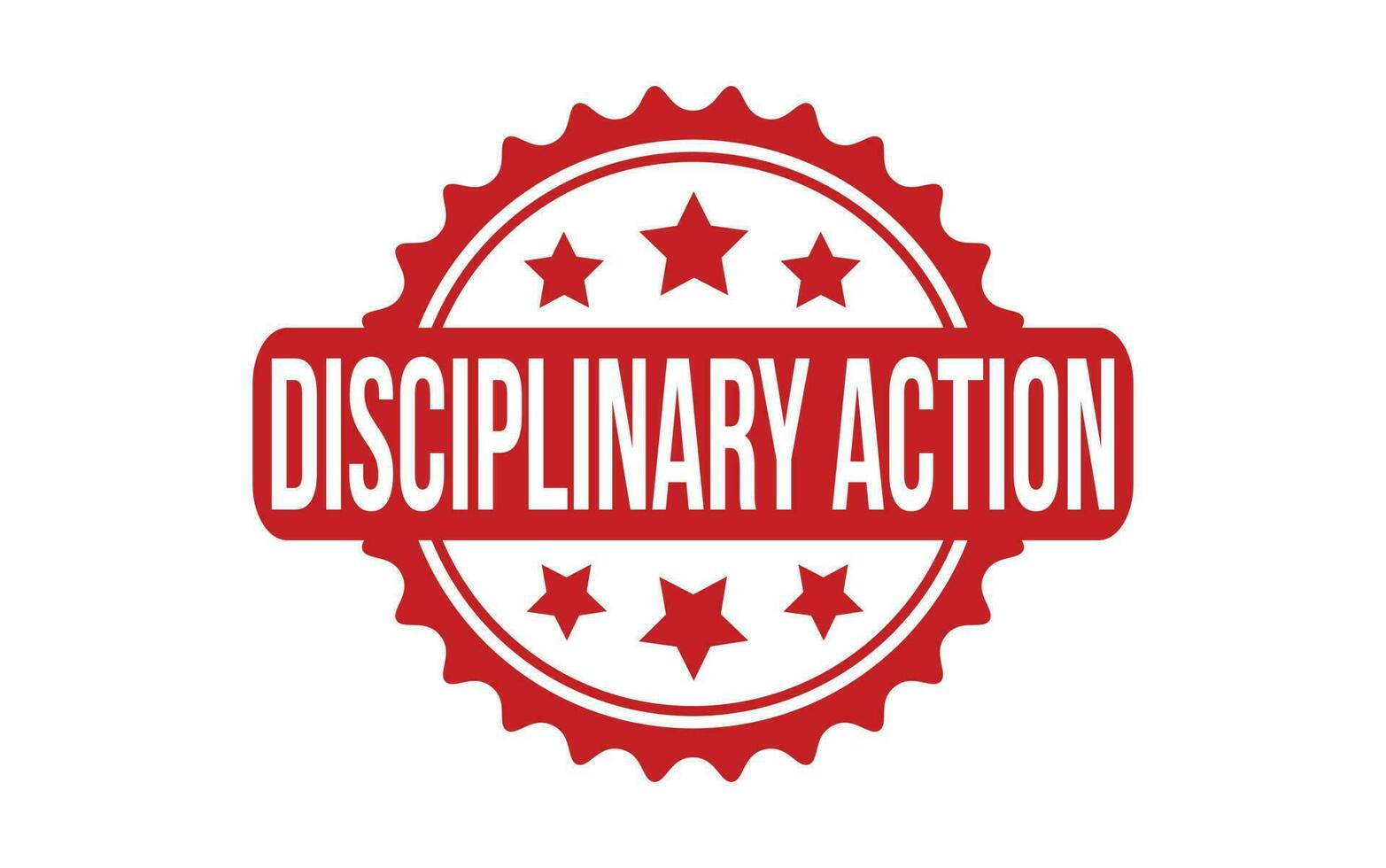 Disciplinary Action Rubber Grunge Stamp Seal Vector 23393769 Vector Art