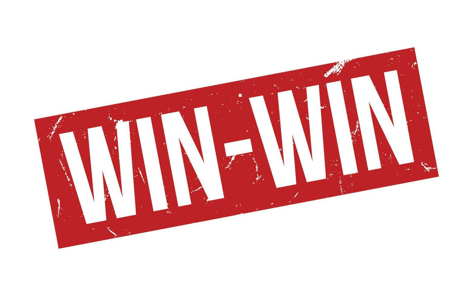Win Win Rubber Stamp Seal Vector