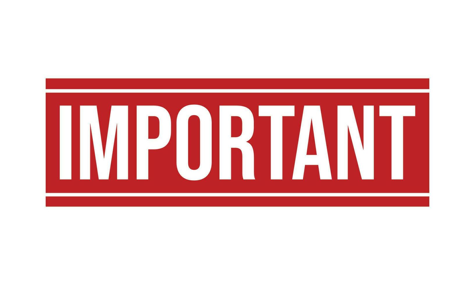 Important Rubber Stamp Seal Vector