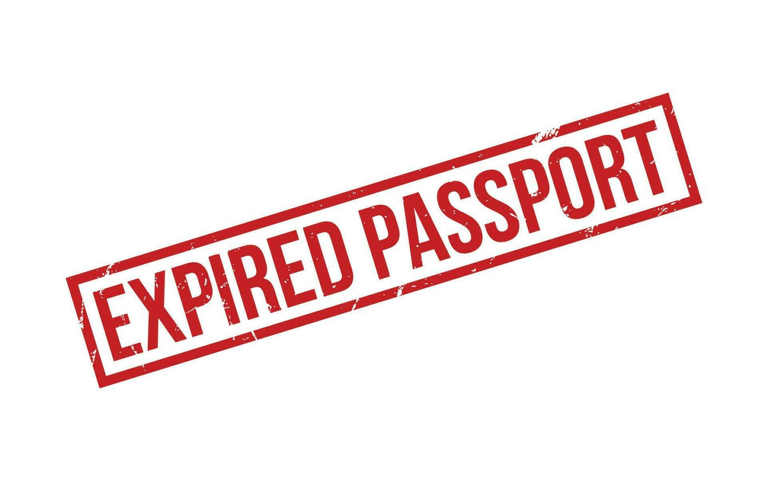 Expired Passport Rubber Stamp Seal Vector