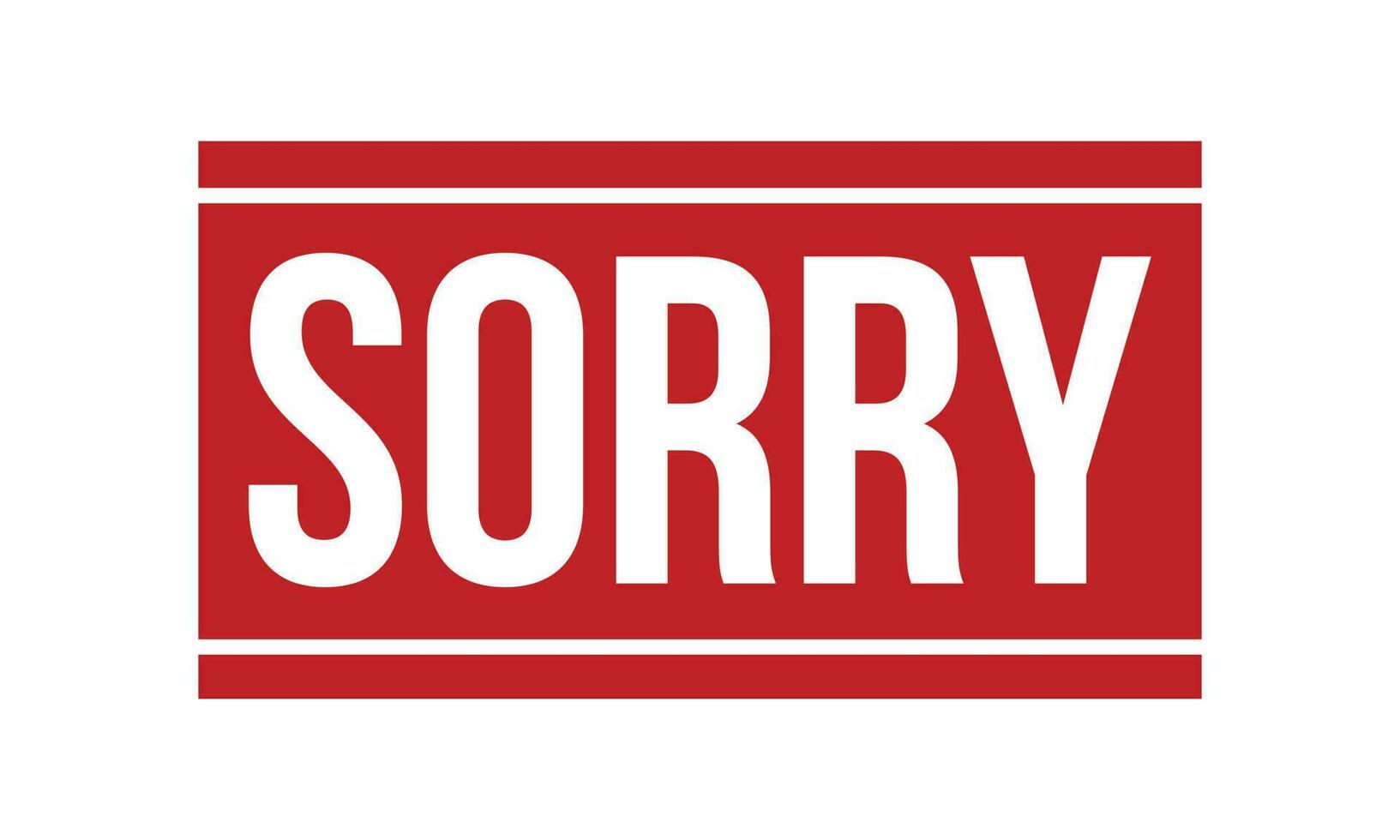 Sorry Rubber Stamp Seal Vector