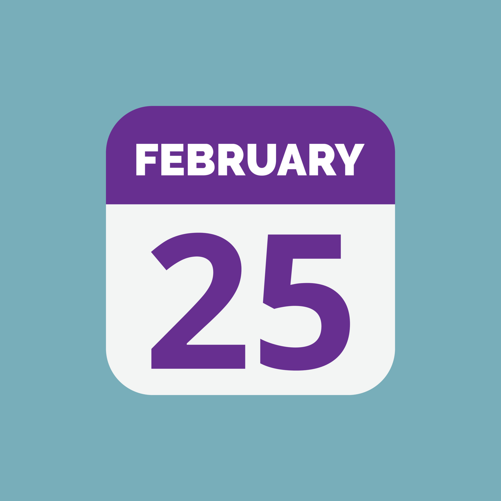 February 25 Calendar Date Icon 23393904 Vector Art At Vecteezy february-25-calendar-date-icon-23393904-vector-art-at-vecteezy