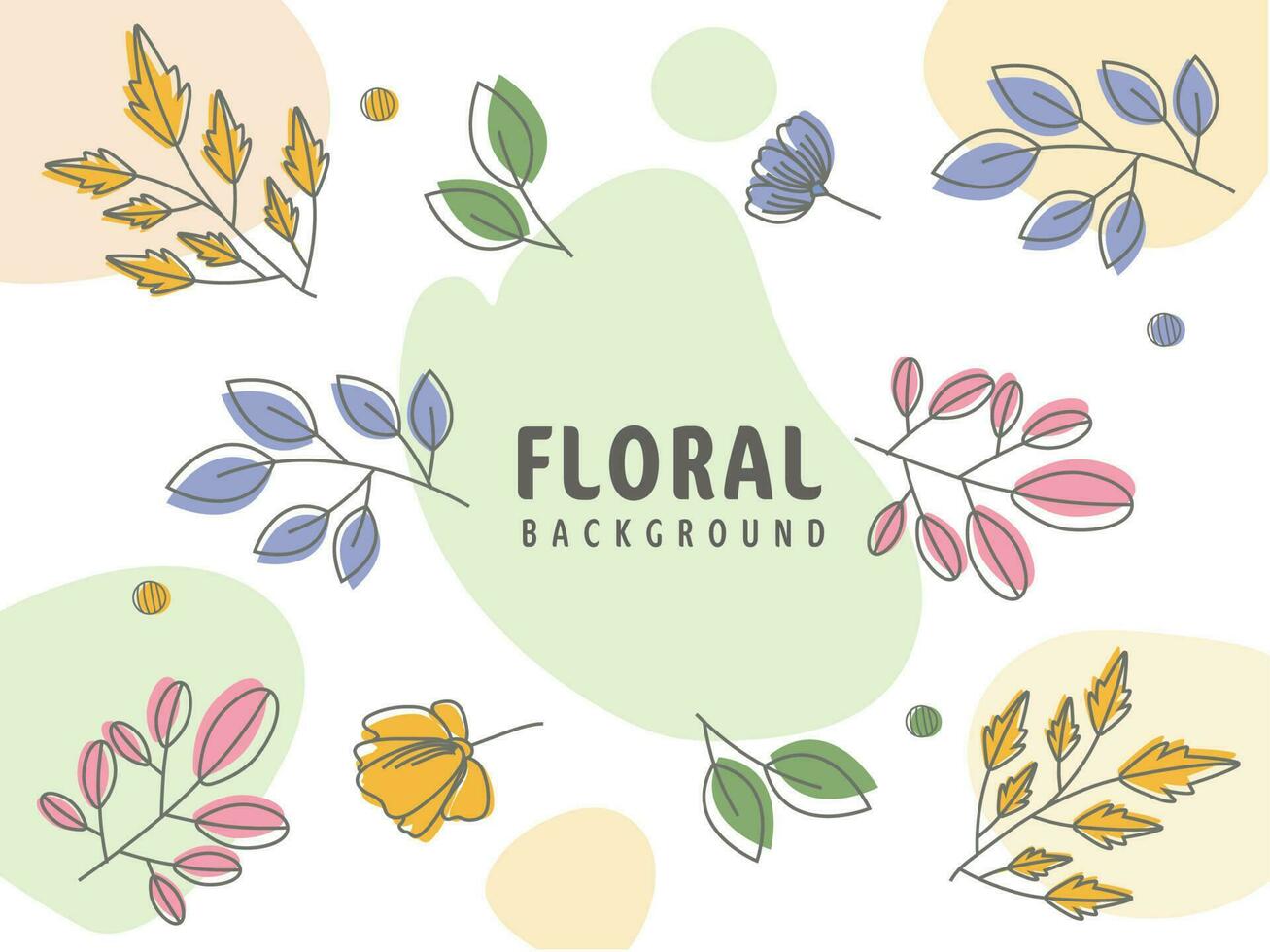 vistoso resumen floral antecedentes. vector