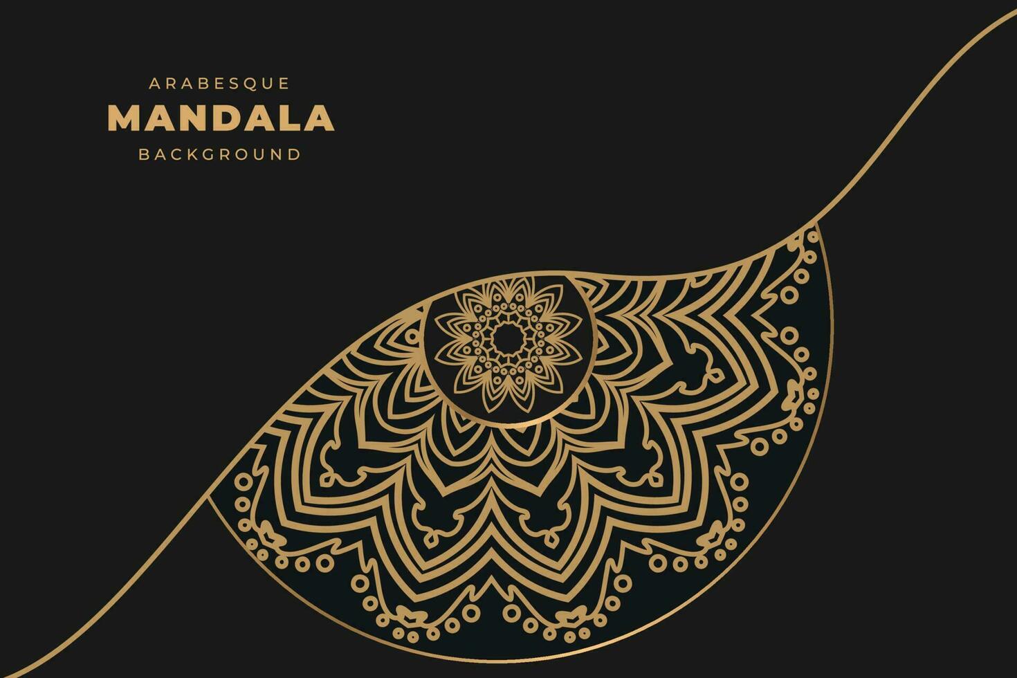 mandala lujo fondo, lujo mandala antecedentes con arabesco modelo Arábica islámico este estilo para Boda tarjeta, libro cubrir vector