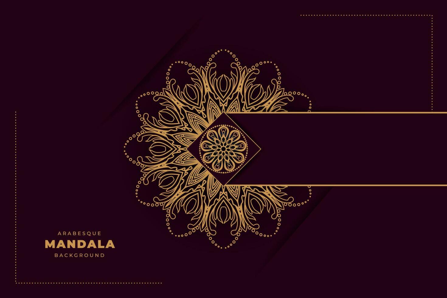 lujo mandala oro color fondo, decorativo con un elegante mandala diseño, lujo mandala islámico antecedentes con arabesco patrón, ornamental antecedentes vector