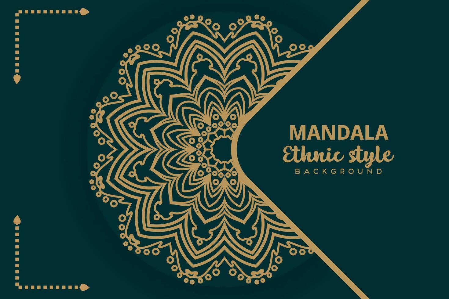 Luxury mandala arabesque ornamental background and east style vector