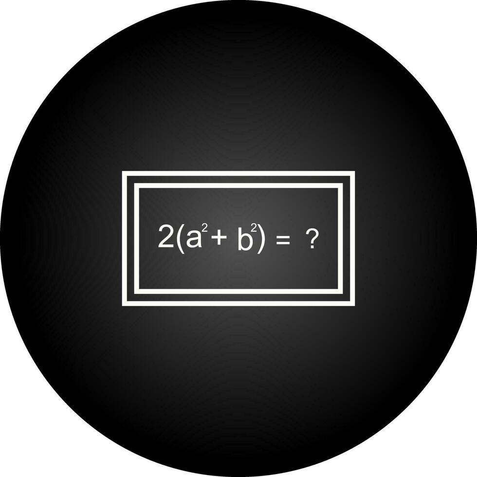 Solving Formula Vector Icon
