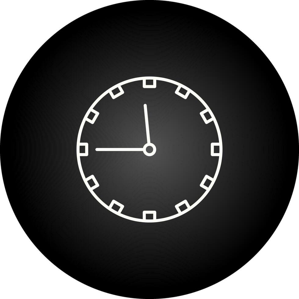 icono de vector de reloj de pared