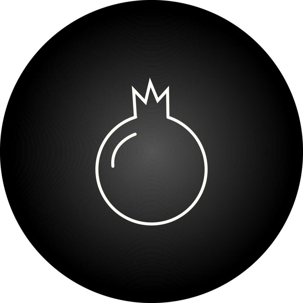 Pomegranate Vector Icon