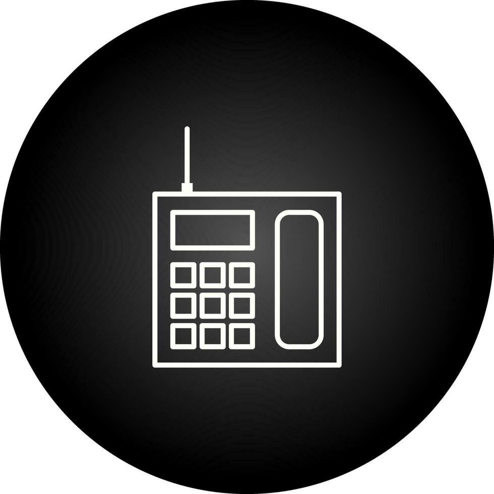 Wireless Landline Phone Vector Icon