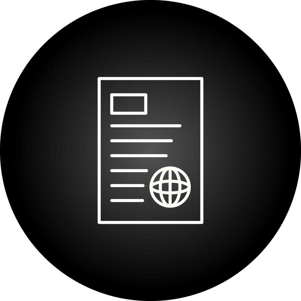 News Report Vector Icon