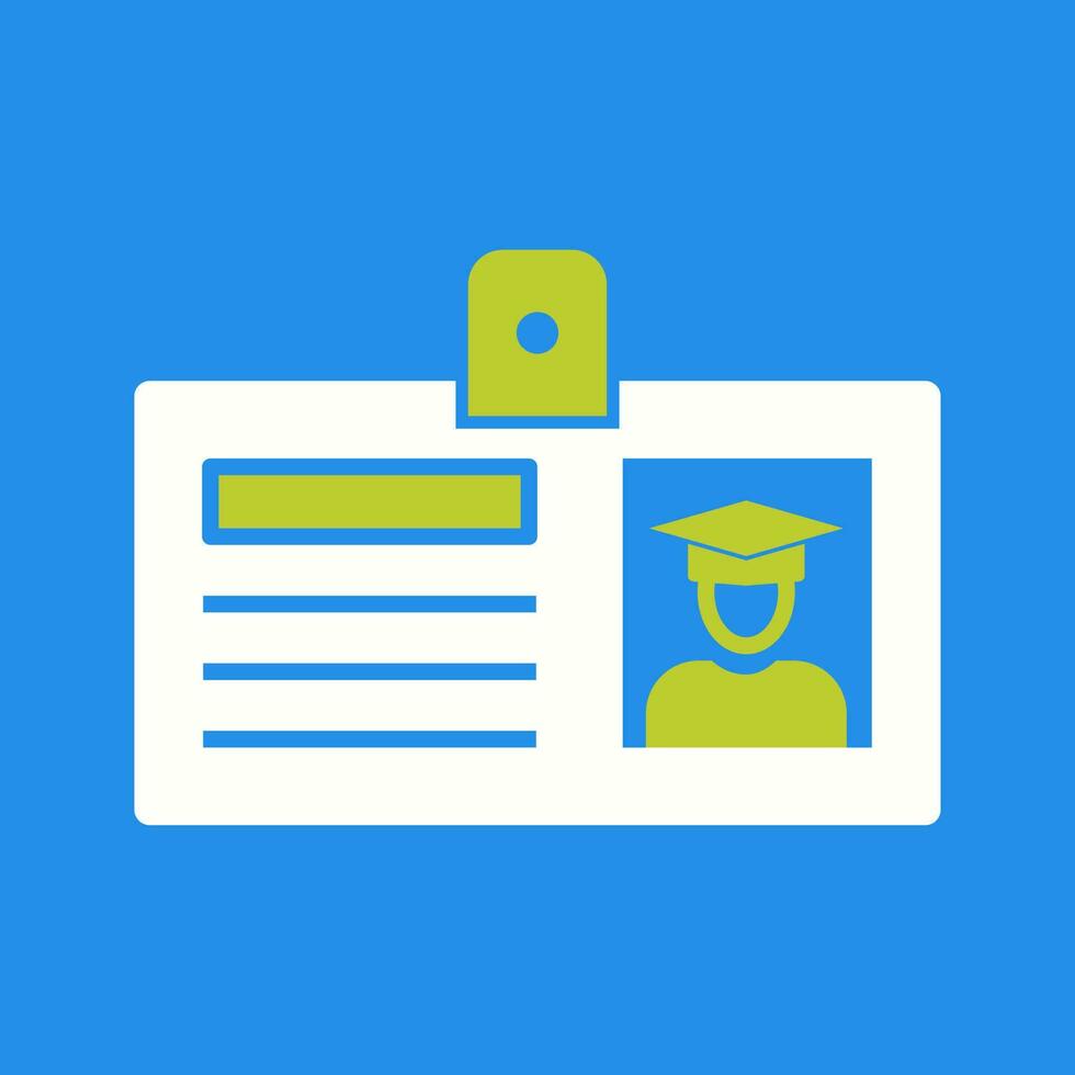 Student ID Card Vector Icon