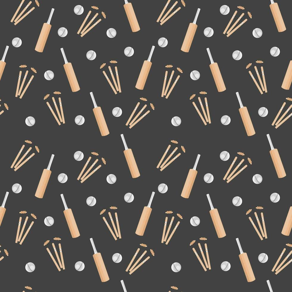 Seamless Cricket Theme Pattern Background. 23395292 Vector Art at Vecteezy