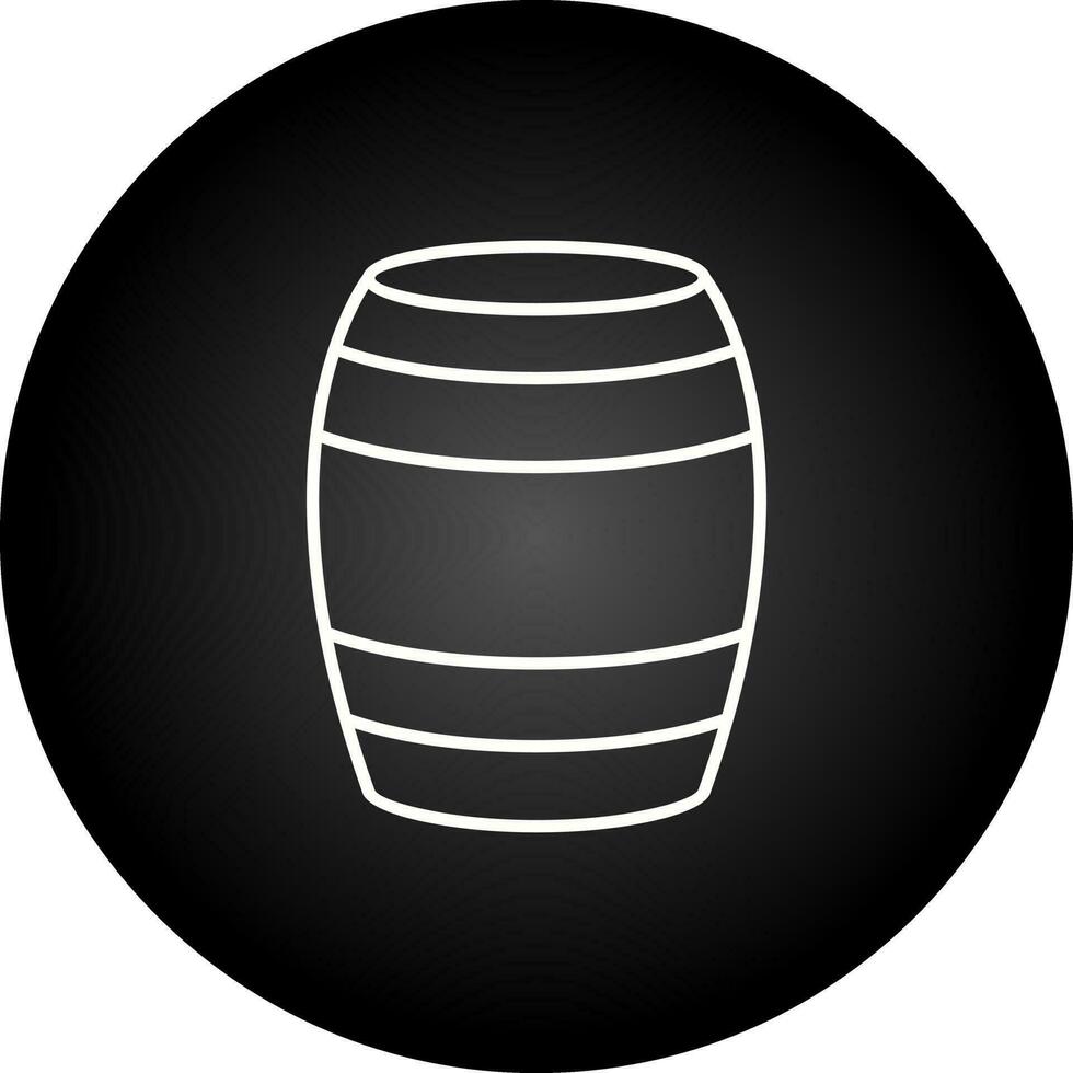 icono de vector de barril