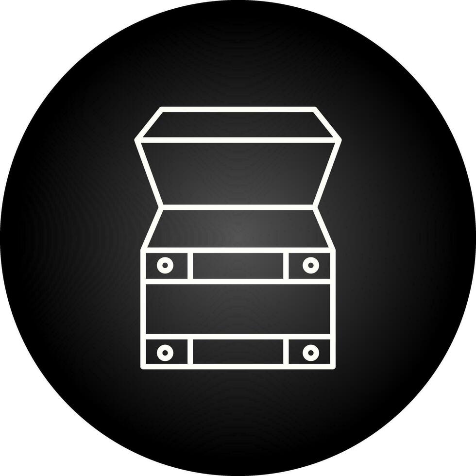 Open Treasure Box Vector Icon