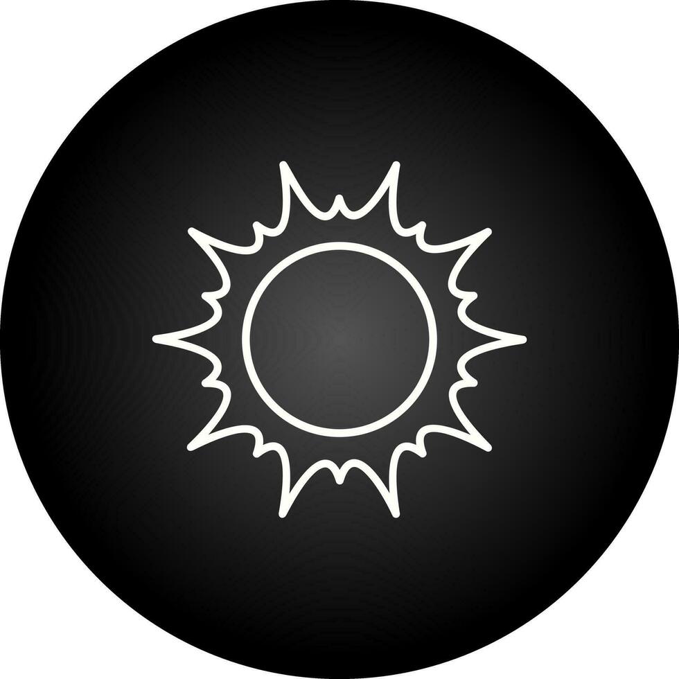 icono de vector de sol