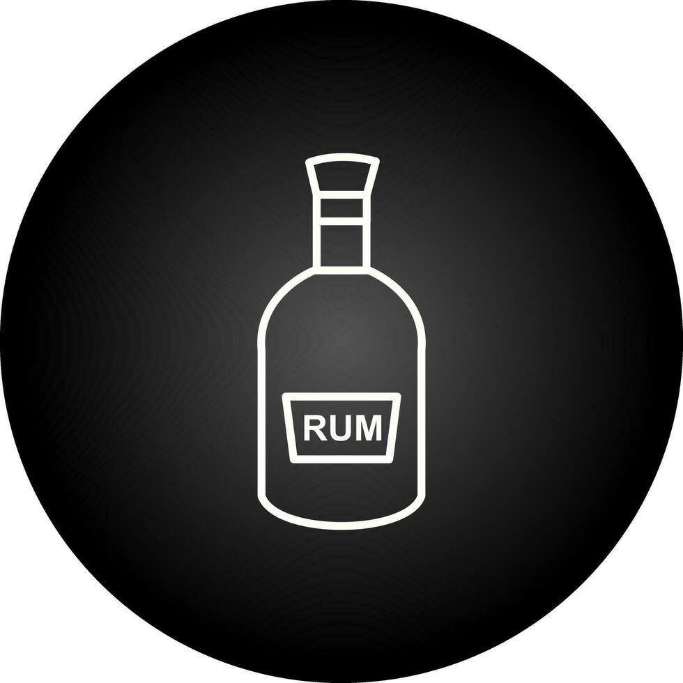 Bottle of Rum Vector Icon